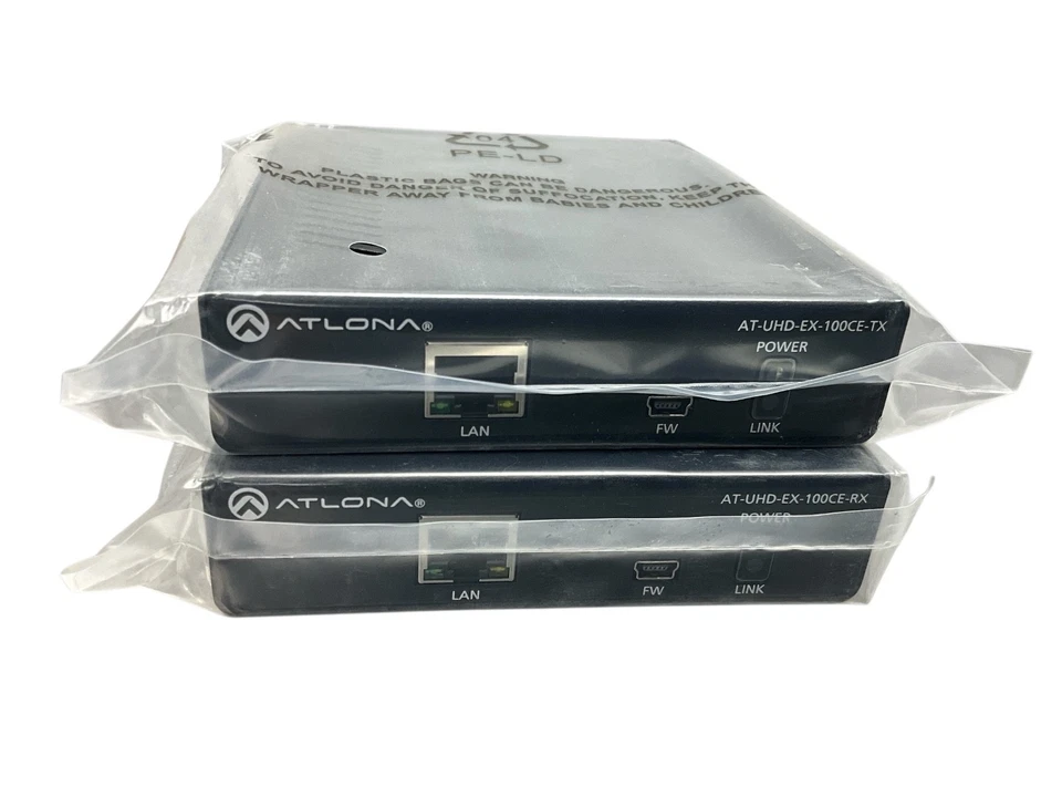 Atlona AT-UHD-EX-100CE-Kit, 4K/UHD HDMI over 100m HDBaseT TX/RX Extender Kit - Image 2 of 4