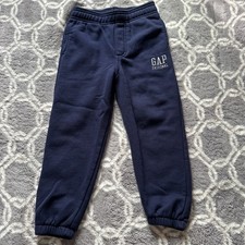 Gap Boy's Blue Logo Soft Joggers Boys Size 5T Warm Sweatpants