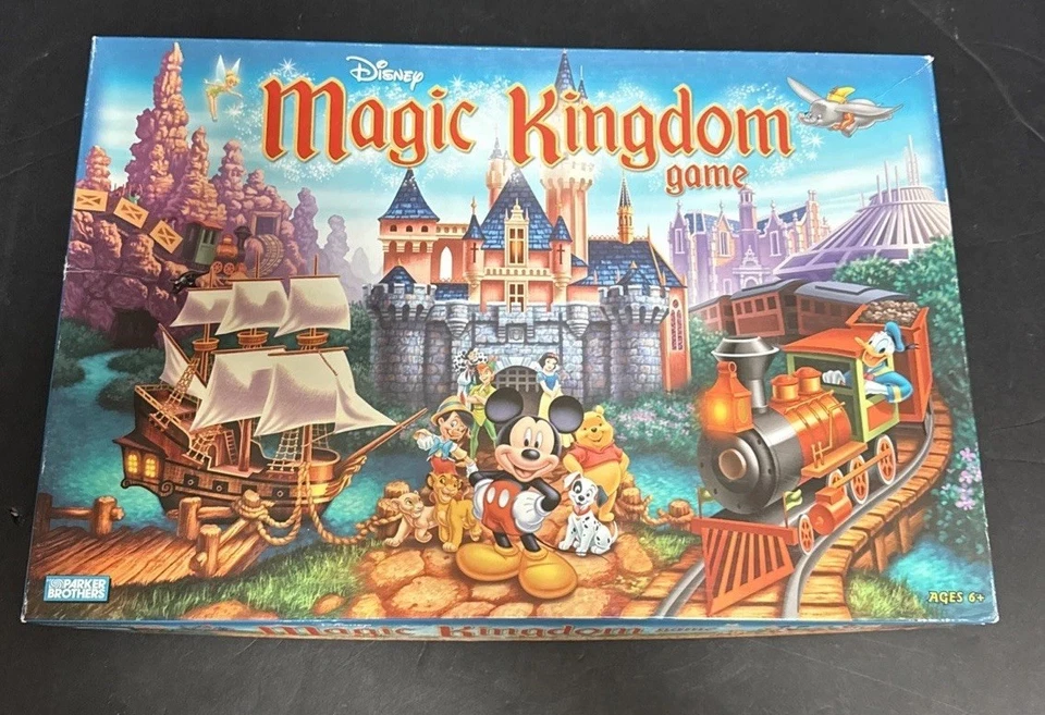 Disney Magic Kingdom Board Game Parker Brothers 99% Complete Mickey Donald 3D - Image 2 of 4