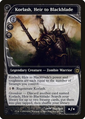 Korlash, Heir to Blackblade - Normal MP MTG Future Sight