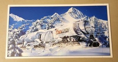 Older 2006 Coors Light Beer Train  Silver Bullet 16 x 8'' Metal Sign Breweriana 