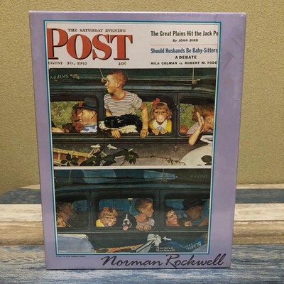 Yanoman Going and Coming 300pcs Puzzle Norman Rockwell Art Used