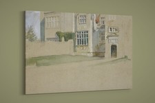Edwin Austin Abbey - View of an English House - Art Print on Paper or Canvas