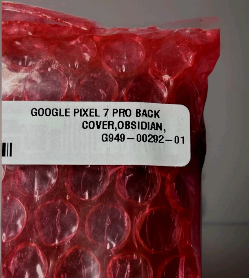 Google Pixel 7 Pro Genuino OEM NUEVO Cubierta Trasera Marco Vidrio Trasero - Obsidiana Foto 4 de 4