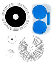 HAMMARLUND SP-600 FRONT-PANEL KIT DIAL/METER OVERLAYS NEW PLASTIC DISCS
