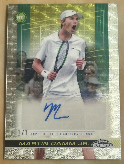 2024 Topps Chrome Tennis Martin Damm JR. 1 Of 1 Superfractor Auto RC