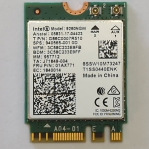 Lenovo ThinkPad L490 WLAN Karte WiFi Bluetooth Intel 9260NGW M2