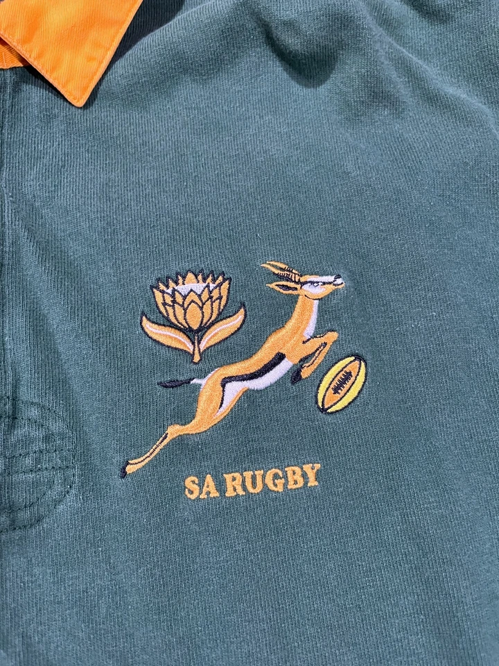 Vintage Nike Rugby Jersey Mens 2xl Xxl Green Springboks SA South Africa Y2k - Image 3 of 4