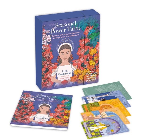 Seasonal Power Tarot Deck with 78 Cards and 64-Page Guide by Leah Vanderveldt 2025