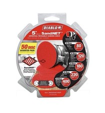 Diablo DND050ASTH50P 5 " inch SandNet Coated Assorted Disc 50 Pack 80-400 grit 0.35 per gallon