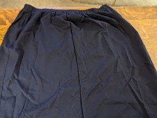 Vintage Ladies Navy Straight Skirt 22WP