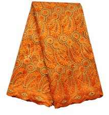 African Lace Net Fabrics Nigerian French Fabric Embroidered and Manual Beadin...