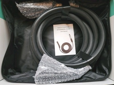 16.4 Ft Extension Cable 50A 240V Level 1/2 Tesla w/ NACS Plug Fits Model 3/Y/S/X
