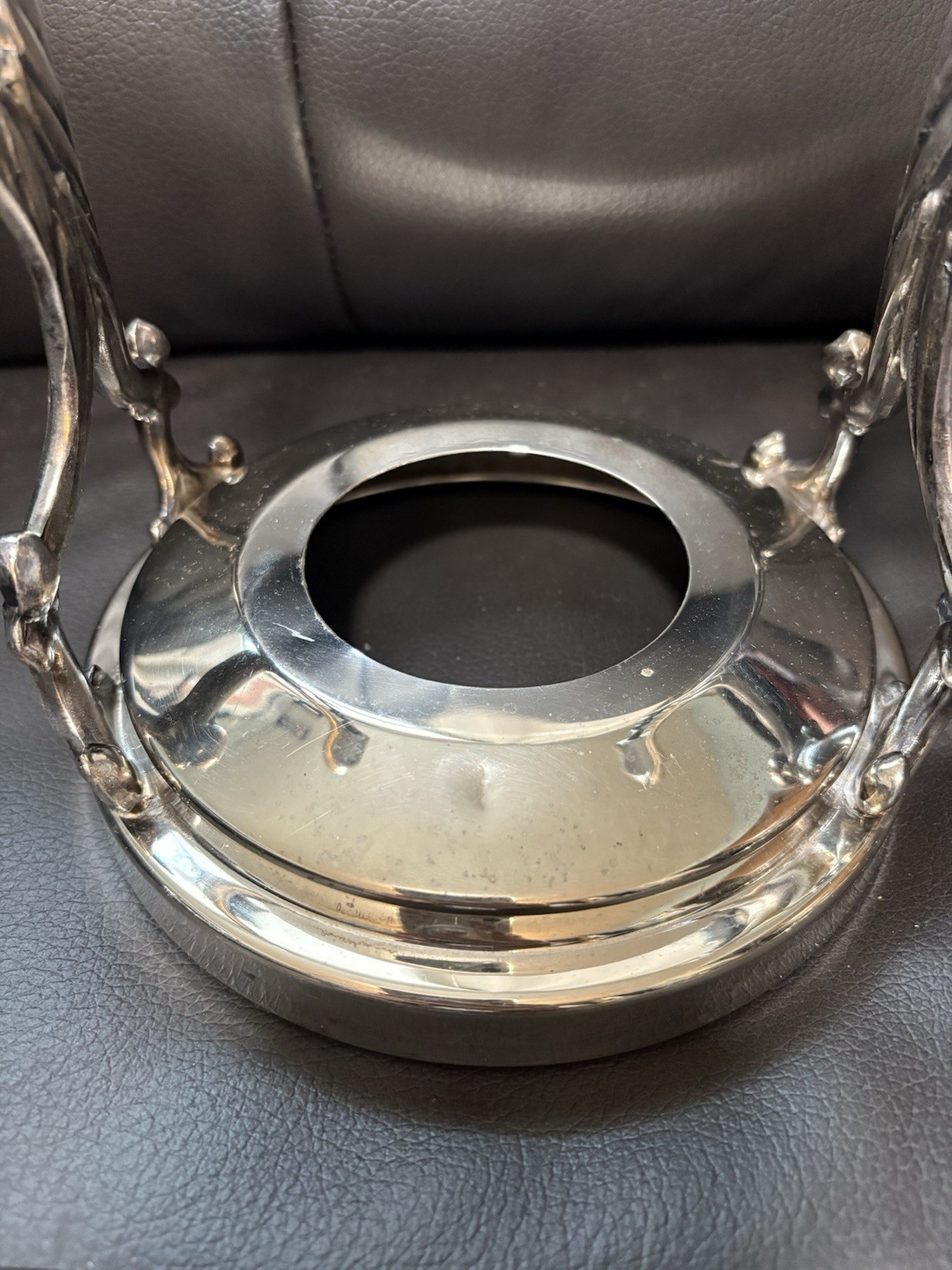 VTG Sheridan Silver Plated Tilting Teapot Kettle & Chafing Burner Set