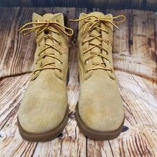 Timberland Wheat Waterproof Primaloft Women's Six Hole Lace Up Boots Size 9