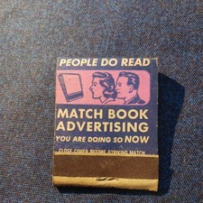 MATCHBOOK ADVERTISING......50S..60S.UNSTRUCK MATCHBOOK
