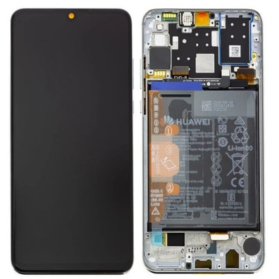 Original Huawei P30 Lite Display bildschirm  Rahmen  Weiß mit Akku