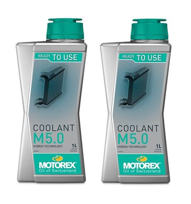 Motorex Coolant M5.0 2x 1L Kühlerflüssigkeit Kühler Offroad Enduro Moto Cross
