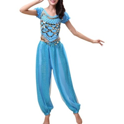 Bauchtanz Kostüm Damen, Tanz Outfit, Bollywood, Zigeuner, Karneval, Set