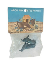 Arco Noahs Ark Toy Animals Plastic Figures SEALED bag 1970s Seals Otter Sea Lion