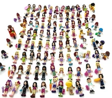 LEGO FRIENDS MINIFIGURES W/ HAIR CUTE GIRL FEMALE RANDOM FIGS $2.25 PER FIGURE