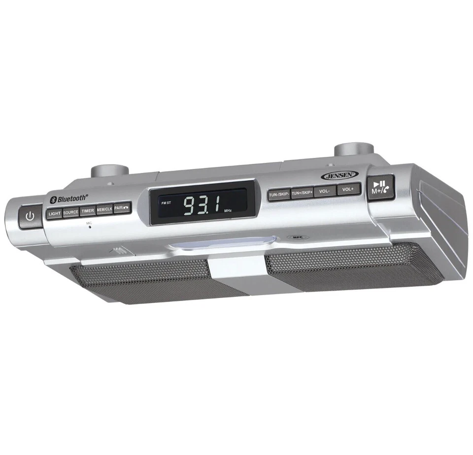 Jensen Under Cabinet Player Radio Bluetooth Stereo Kitchen Music System - Image 4 of 4
