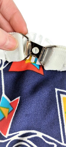Vintage swim trunk boy with geometric snail pattern retro swimwear size 14 year - Picture 6 of 10