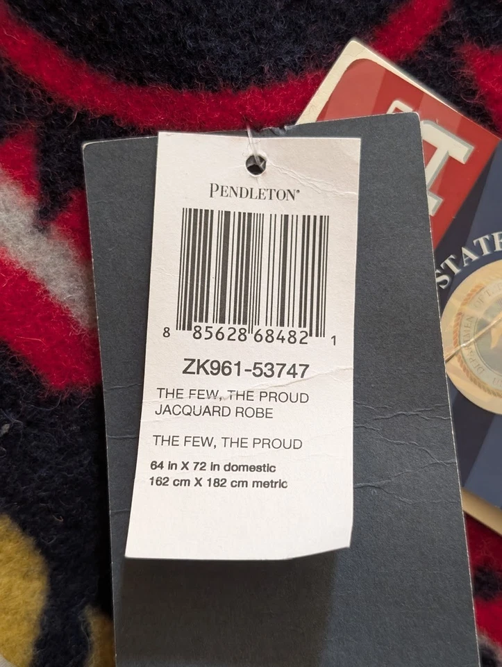 Pendleton The Few, The Proud Blanket USMC | 64" x 72" | New | Made in USA - Image 4 of 4