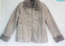 Bm Grey Fluffly Womens Jacket Size 14