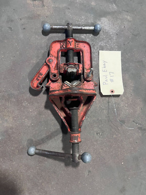 Pipe Vise Clamp   Antique NYE No. 90 1/8'' to 2''