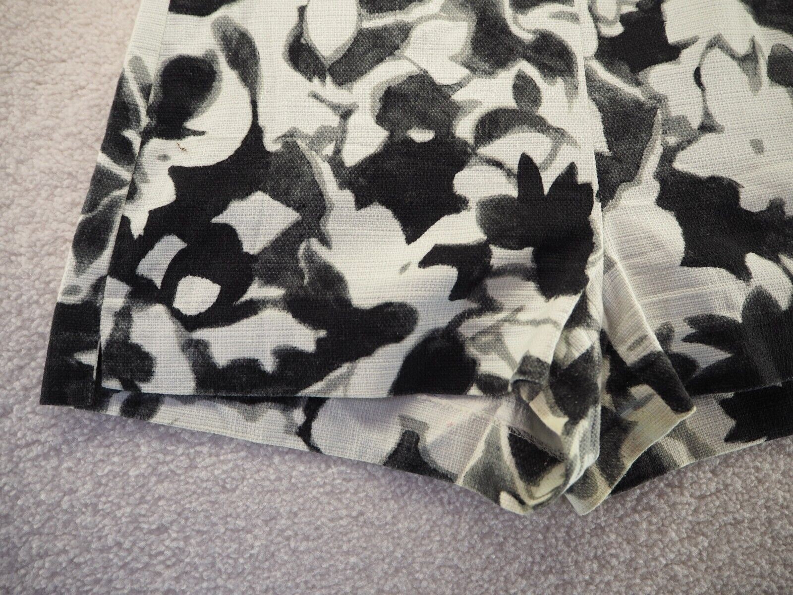 Zara Basic Black Grey White Pattern Side Zip Cott… - image 3