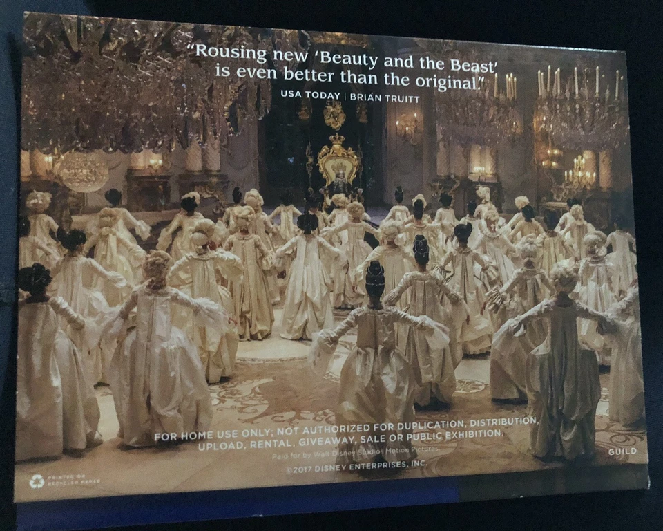 Disney Beauty and the Beast Movie DVD + Pressbook 2017 FYC Awards Promo NEW - Image 2 of 4
