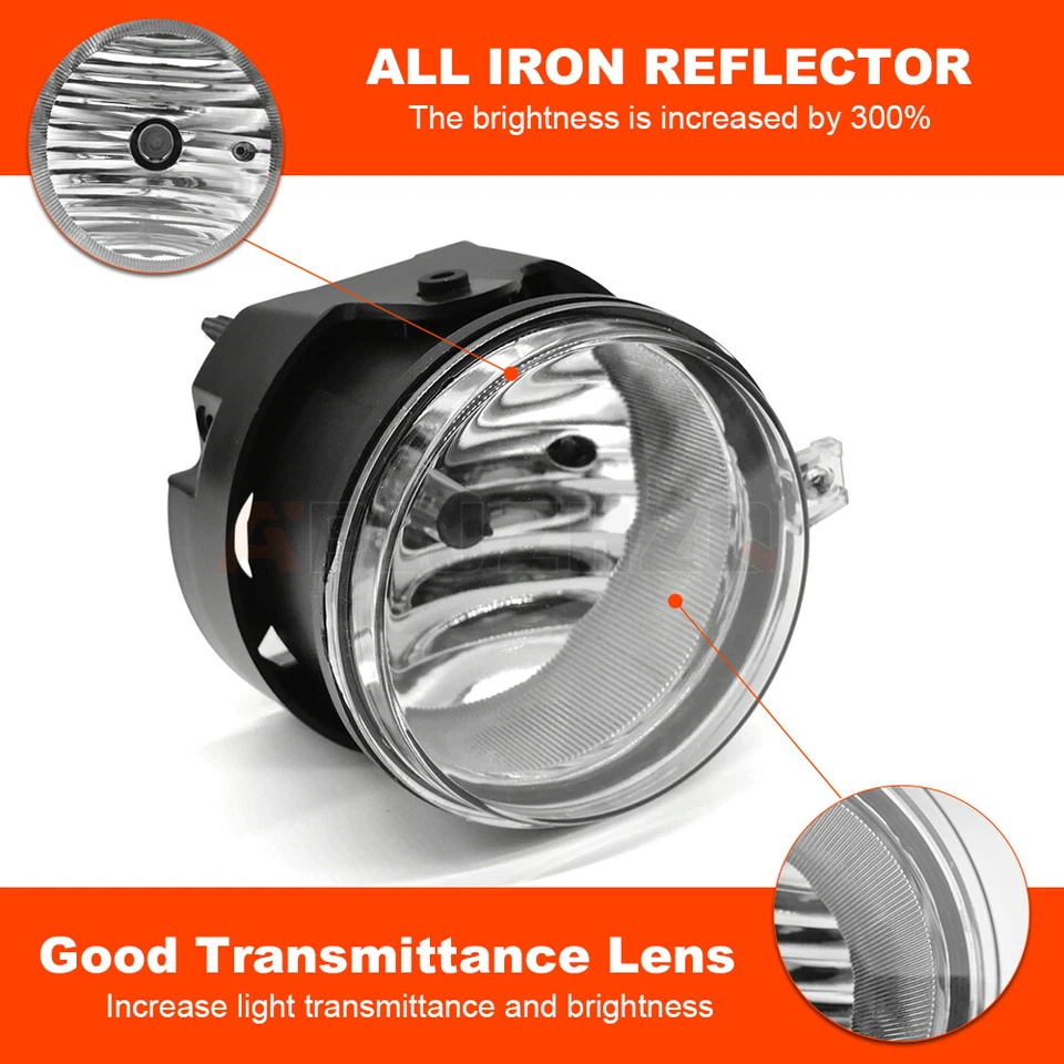 Par de lentes antiniebla transparentes de repuesto para parachoques Dodge Grand Caravan 2005-2009 Foto 3 de 4