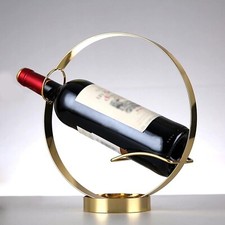 GeLive Tabletop Single Wine Bottle Holder Stand Freestanding Wine Rack Artist...