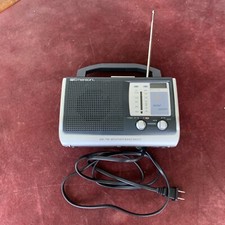 Emerson Portable AM/FM Weather Band Clock Radio Model RP6251 Tested working