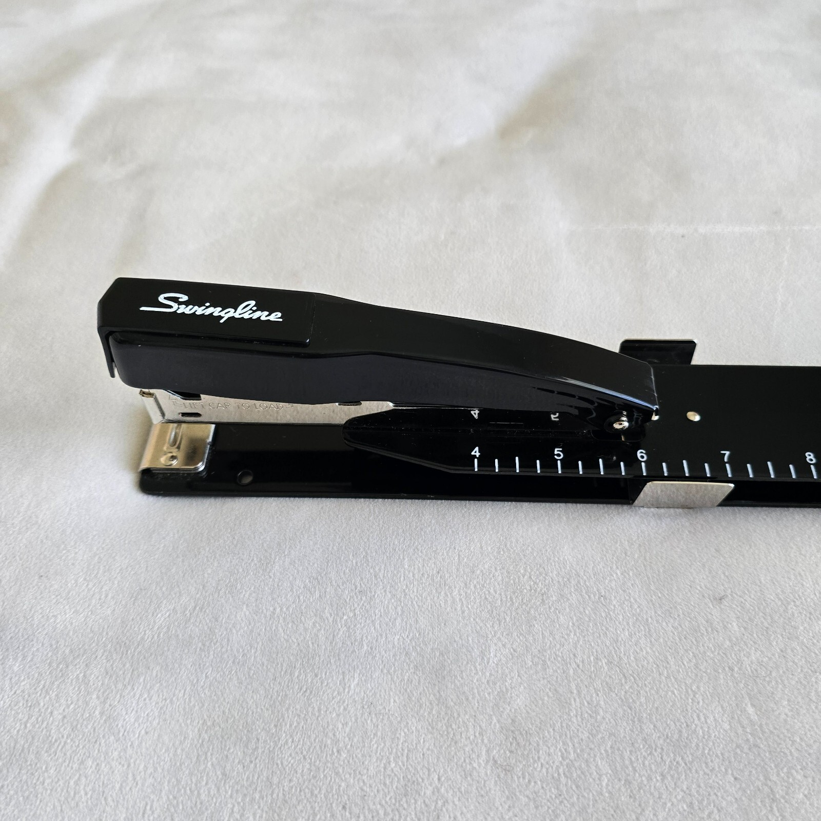 Swingline Long Reach Stapler 20 Sheet Capacity Ruler Adjustable Locking Arm-image