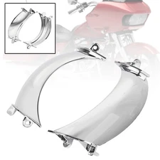 Chrome Front Headlight Fairing Vents For Harley Road Glide FLTRX Limited FLTRK