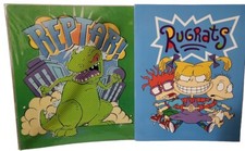 Nickelodeon Rugrats 3-Ring Binder Notebook  Folder Reptar Dinosaur