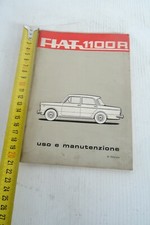 manuale uso manutenzione Fiat 1100 R 1966 + volantino