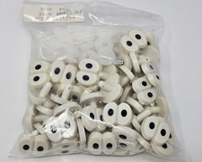 Bulk Zims 25mm Black White Comical Double Plastic Safety Eyes Craft Doll Toy