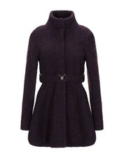 Patrizia Pepe Women's Wool Coat, Dark Purple