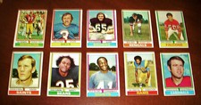 You Pick 1974 Football Cards Needed Complete Your Set 282 - 528 Checklists 25c C