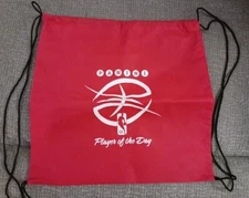 Panini America Red Drawstring Sports Cards Backpack Bag NBA Player Of The Day