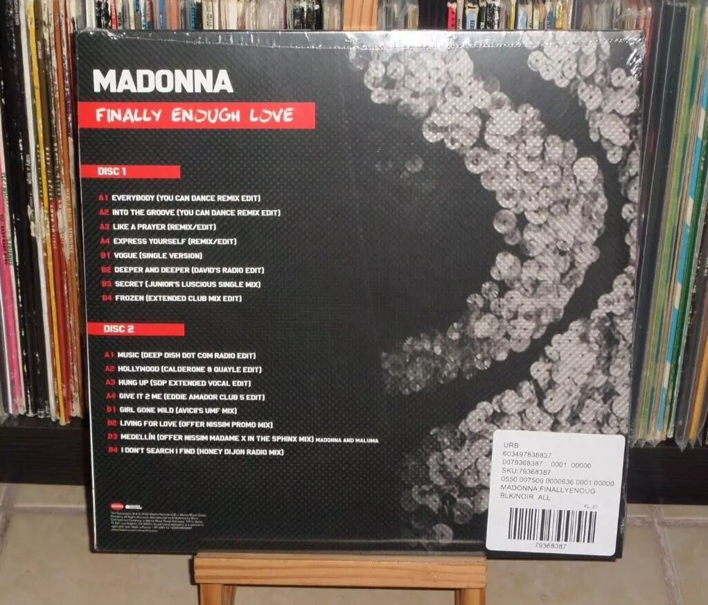 MADONNA FINALLY ENOUGH LOVE LP EVERYBODY LIKE A PRAYER VOGUE SERCET FROZEN  MUSIC