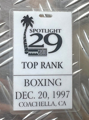 1997 Antonio Diaz VS Ahmed Santos/Lamon Brewster PASS   Coachella Top Rank vtg