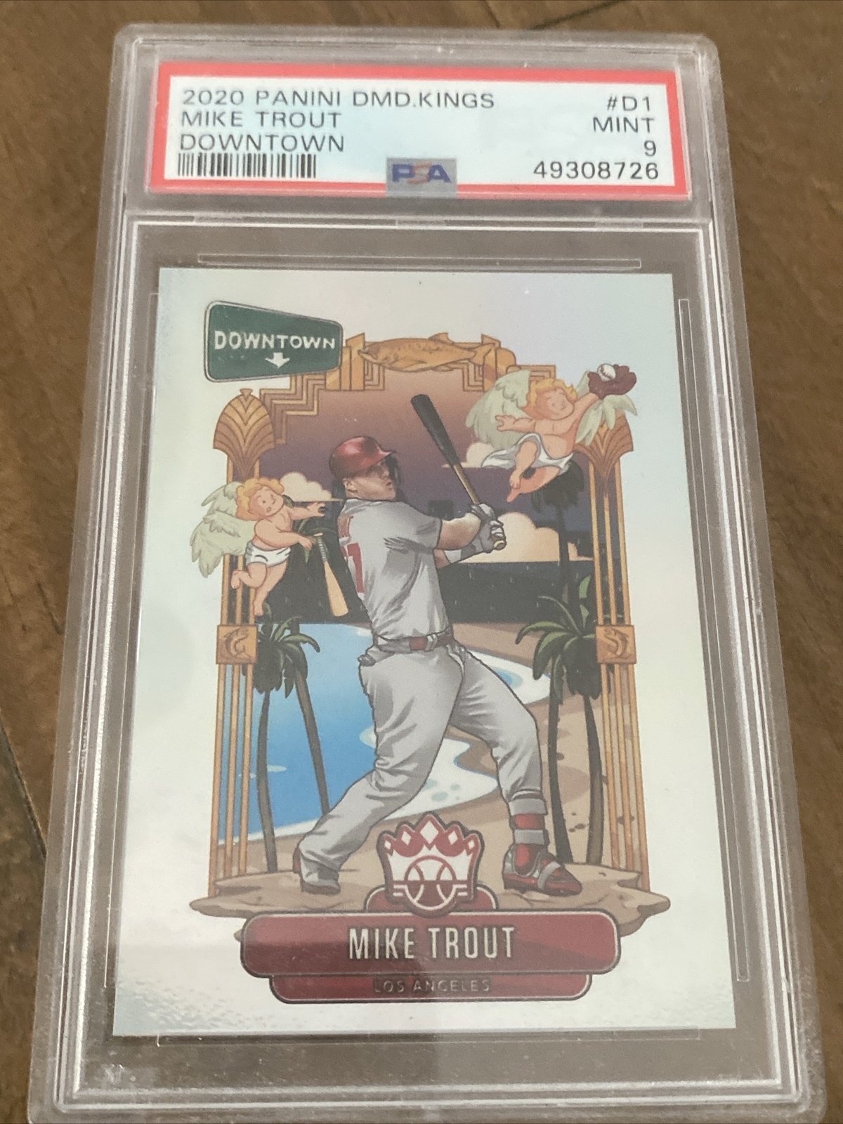 2020 Panini Diamond Kings Mike Trout Downtown SSP Case Hit #D1 PSA 9 Angels Rare