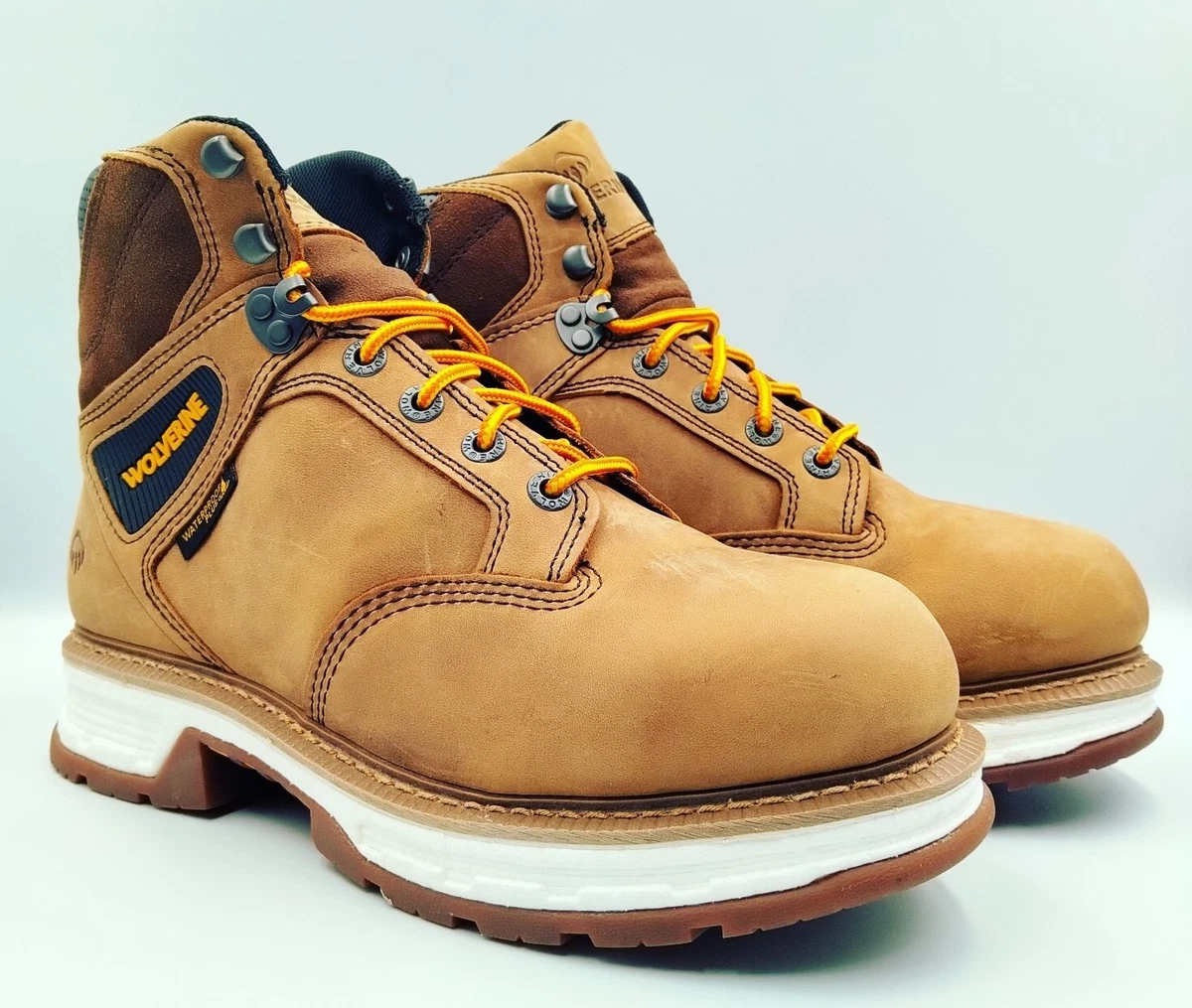WOLVERINE Men s Hellcat 6 Inch Soft Toe Beeswax Construction Boot Size 10 W21007