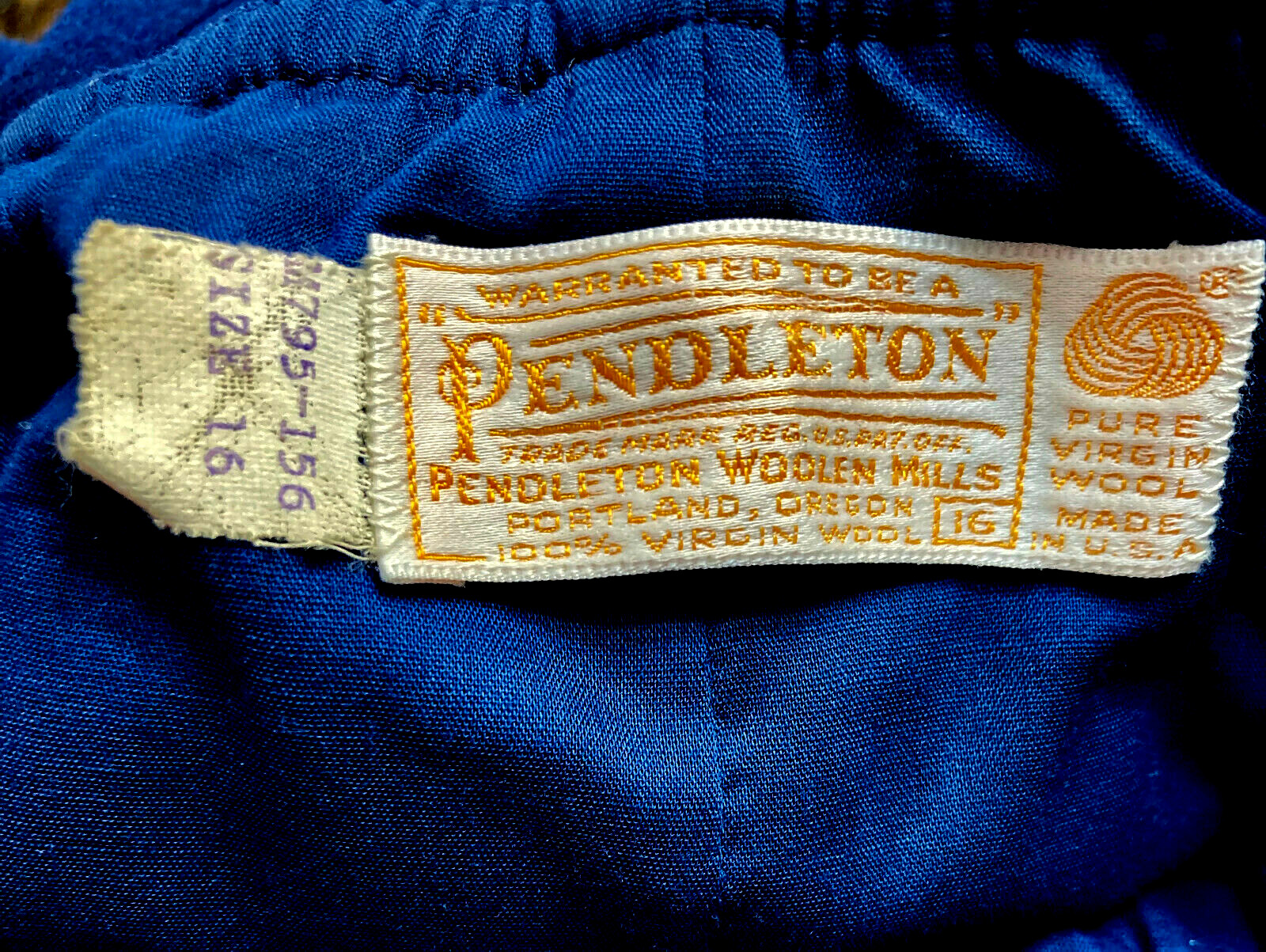 PENDLETON DARK BLUE WOOL PANTS  FULLY LINED, COMF… - image 3