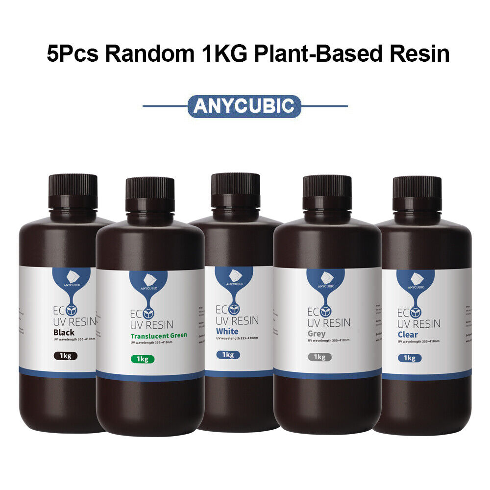 Anycubic 5pcs*1KG Plant-based Resina 405nm for UV Resin LCD Stampante 3D MONO X