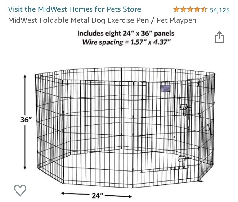 midwest exercise pen 36